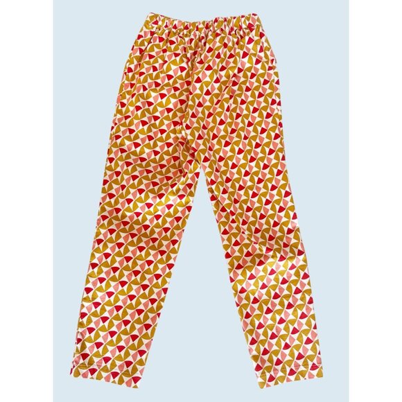 BODEN Printed Pull On Ankle Length Preppy Trouser Pants Size 4 - Picture 5 of 7